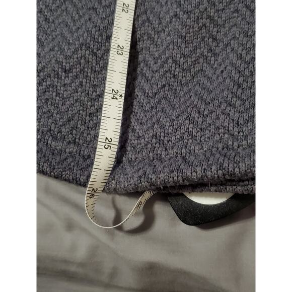 Columbia Women’s L Gray Textured Fleece Pullover 1/4 Snap Long Sleeve Cozy Warm - Picture 6 of 12